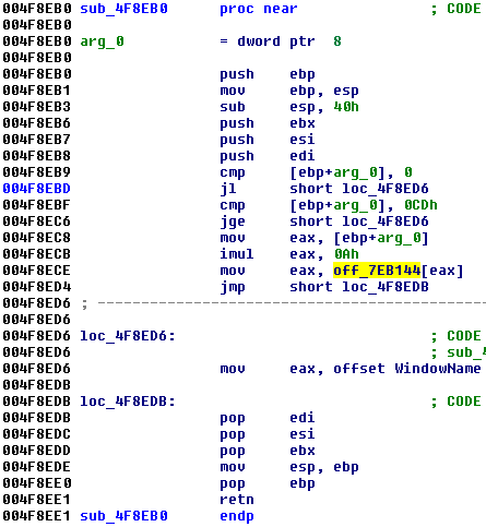 GOD client, packet table structure size and array count.png